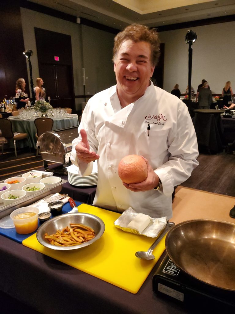 El Meson's Peter Garcia at the Youth Development Center Bon Vivant dinner. (Photo by Shelby Hodge)