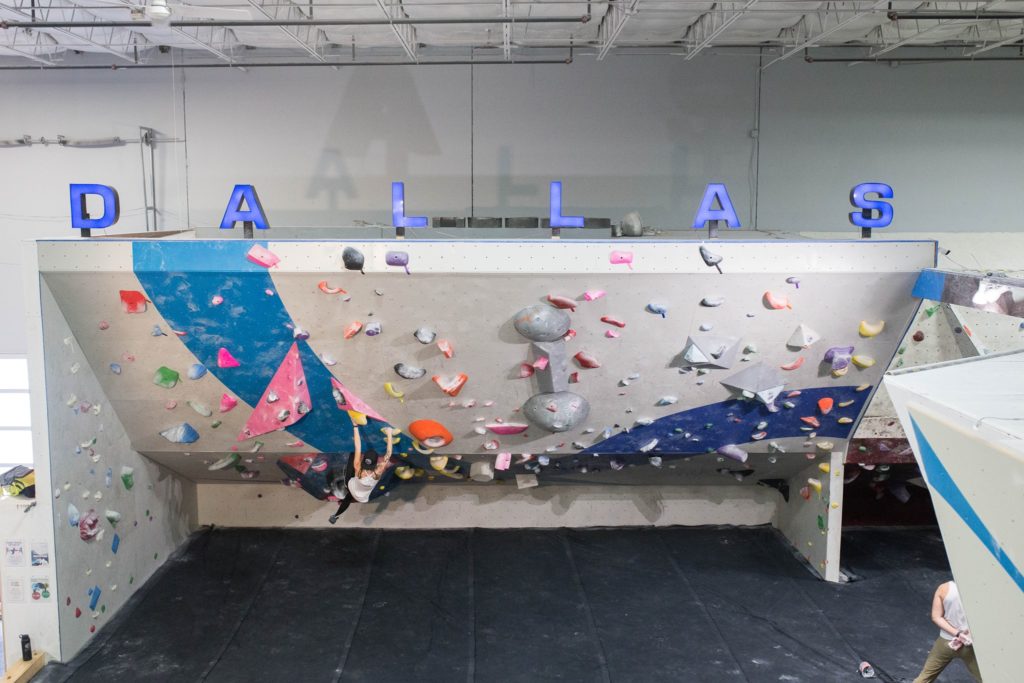 Rock climb or boulder at Summit Climbing.