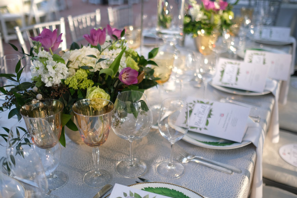Table decor in the party tent for the Trees for Houston Root Ball.  (Photo by Daniel Ortiz) (Photo by Daniel Ortiz)