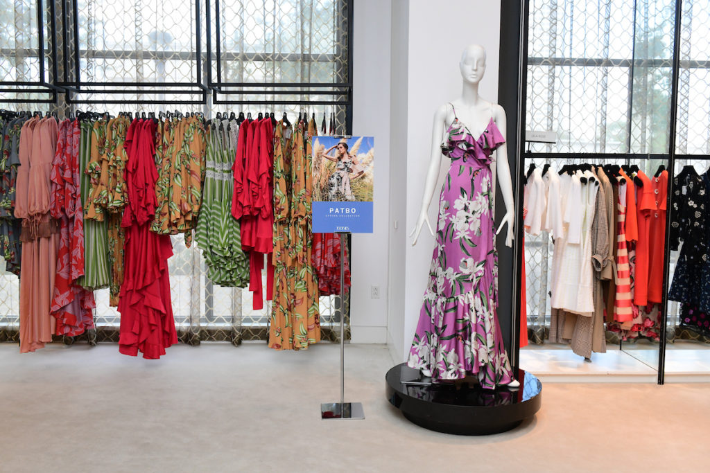 PatBo gowns for spring and summer are all the rage with their floral prints. (Photo by Daniel Ortiz)