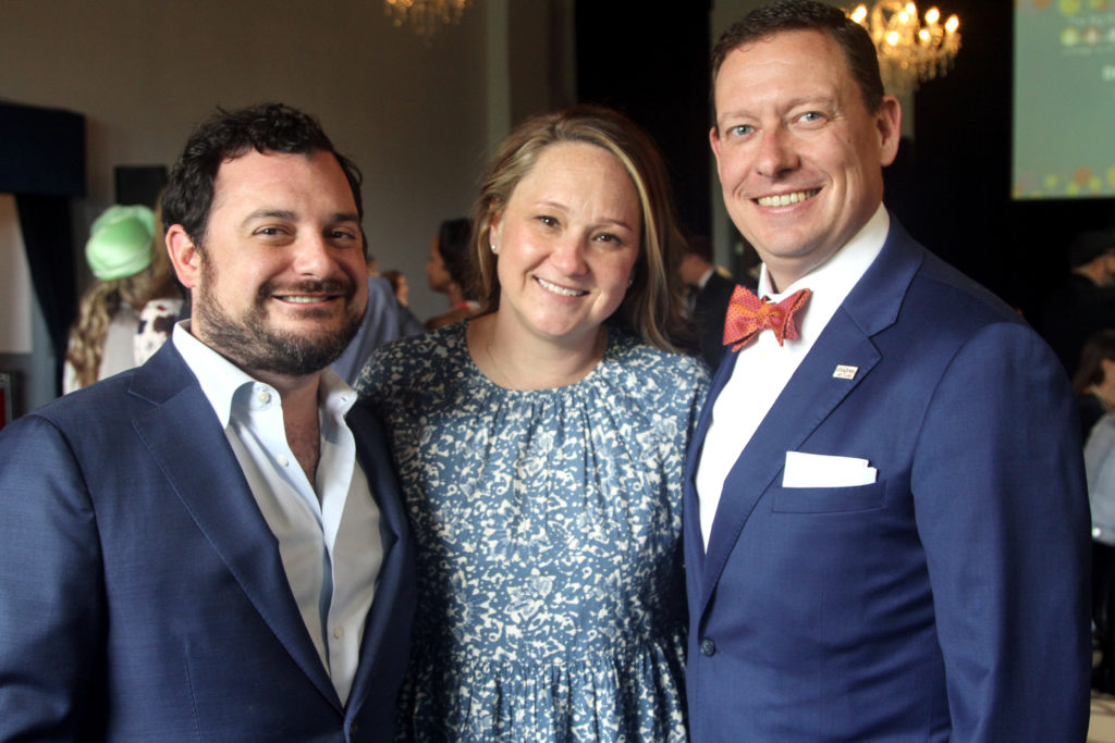 Chef chair David Cordúa, Susannah & Chris Watt  at the Children at Risk and Attack Poverty Big Brunch at the Ballroom at Bayou Place. (Photo by Daniel Ortiz)