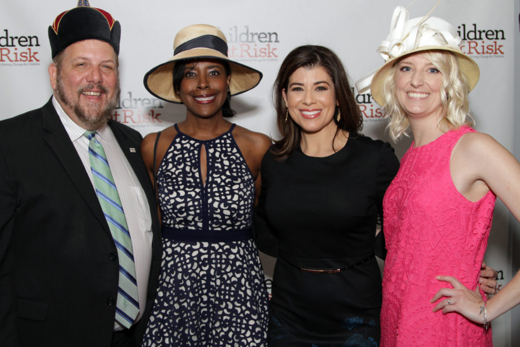 Paul Dewey, Rashena Flagg, Lisa Hernandez, and Alyssa Purcell at the Children at Risk and Attack Poverty Big Brunch at the Ballroom at Bayou Place. (Photo by Daniel Ortiz)