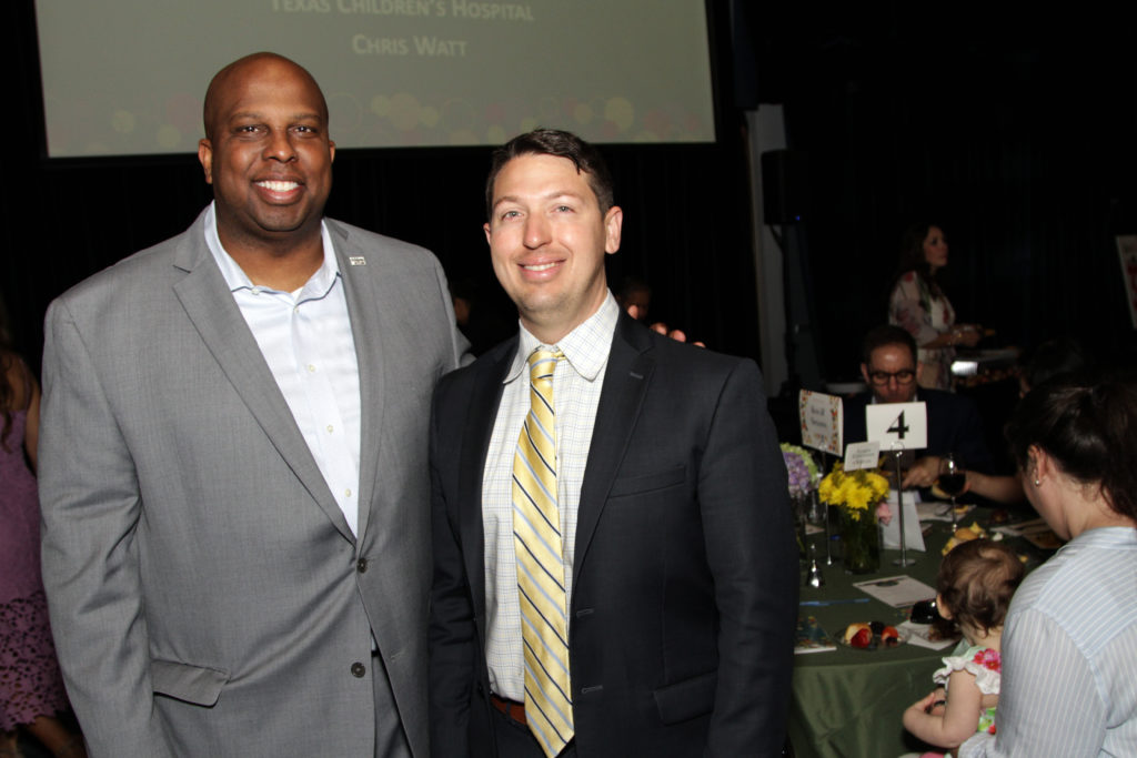 Donald Bowers, Erich Almonte at the Children at Risk and Attack Poverty Big Brunch at the Ballroom at Bayou Place. (Photo by Daniel Ortiz)