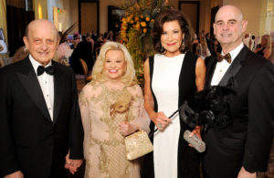Don & Sidney Faust, Betty & John Hrncir at the 2019 Alley Theatre Ball – La Grande Mascarade: Au Palais Royal. (Photo by Dave Rossman)