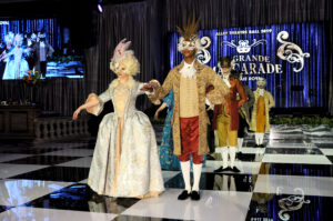 Dance House Fitness Dolls dressed to impress for minuets at the Alley Theatre Ball. (Photo by Dave Rossman)
