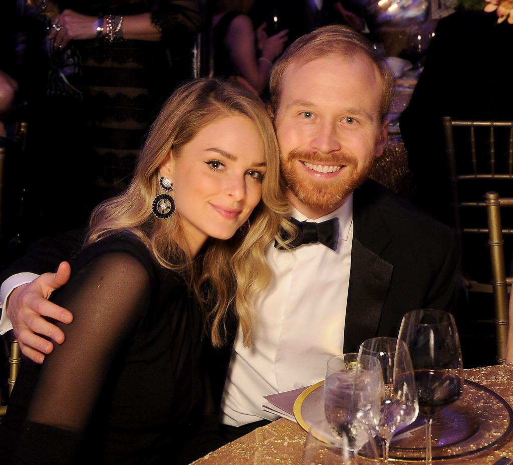 Big Brothers Big Sisters Lone Star CEO Pierce Bush at the 2019 Alley Theatre Ball with his wife, Sarahbeth. (Photo by Dave Rossman)