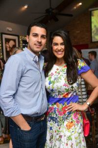 Amad Saber, Tiffany LaRose at Dress for Success Houston Women of Wardrobe Spring Fling. (Photo by Daniel Ortiz)
