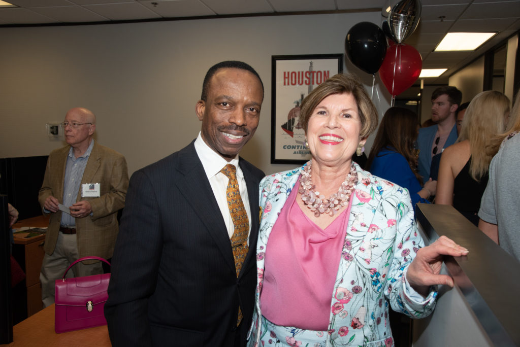 Astley Blair, Robin Angly at the Beth Wolff Realtors 40th anniversary party. (Photo by Alexander's Fine Portrait Design)