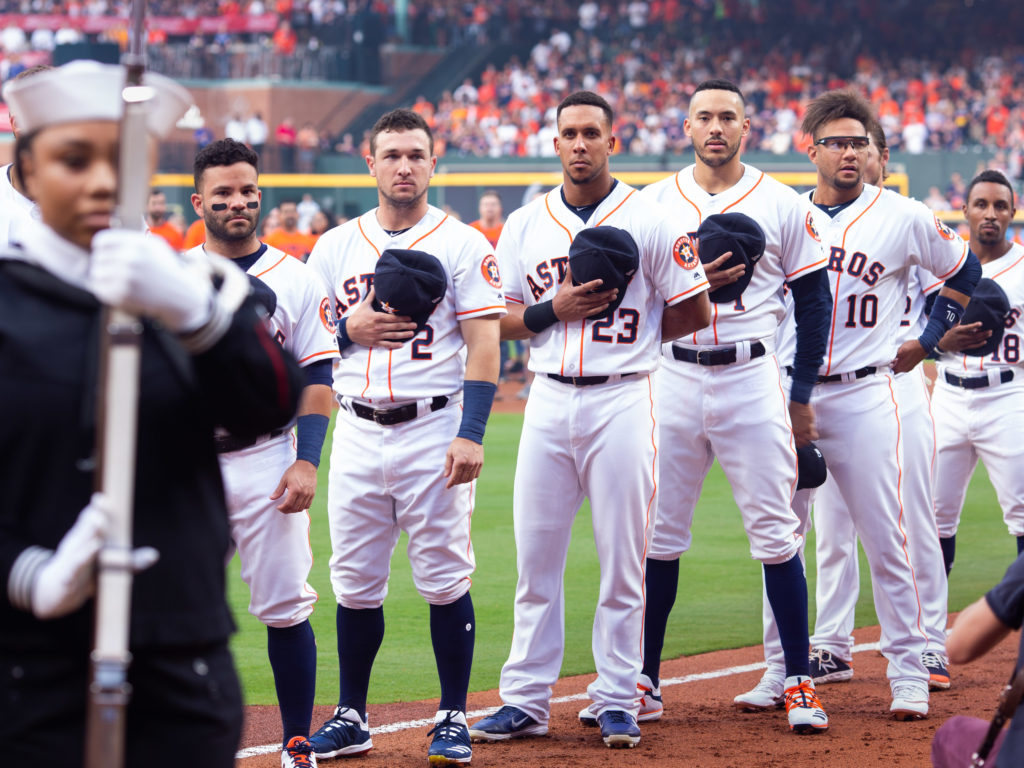 Who is on the Houston Astros' Opening Day roster?