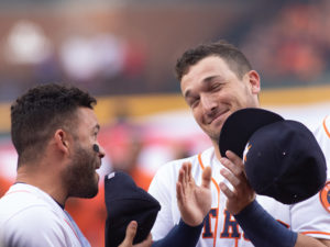 Houston Astros Jose Altuve and Alex Bregman