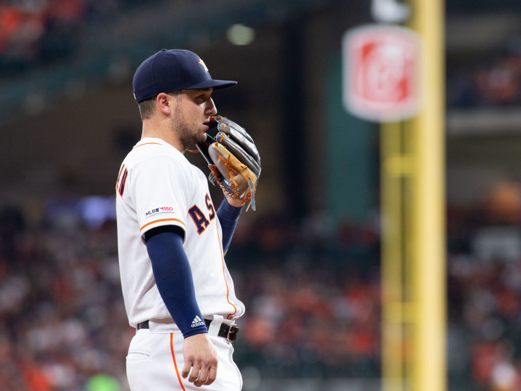 Alex Bregman, the Houston Astros' new $100 Million Man, is already a major team leader. (Photo by F. Carter Smith)