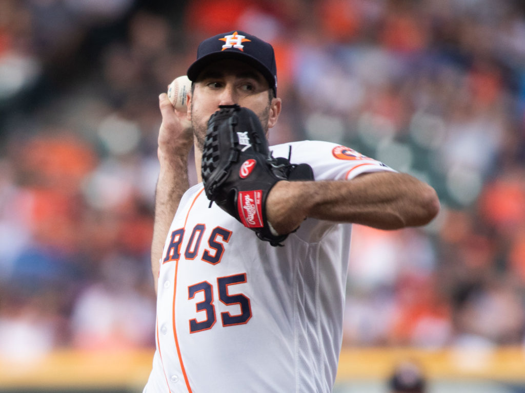 Houston Astros ace Justin Verlander became a new dad and then signed a new $66 million contract. (Photo by F. Carter Smith)