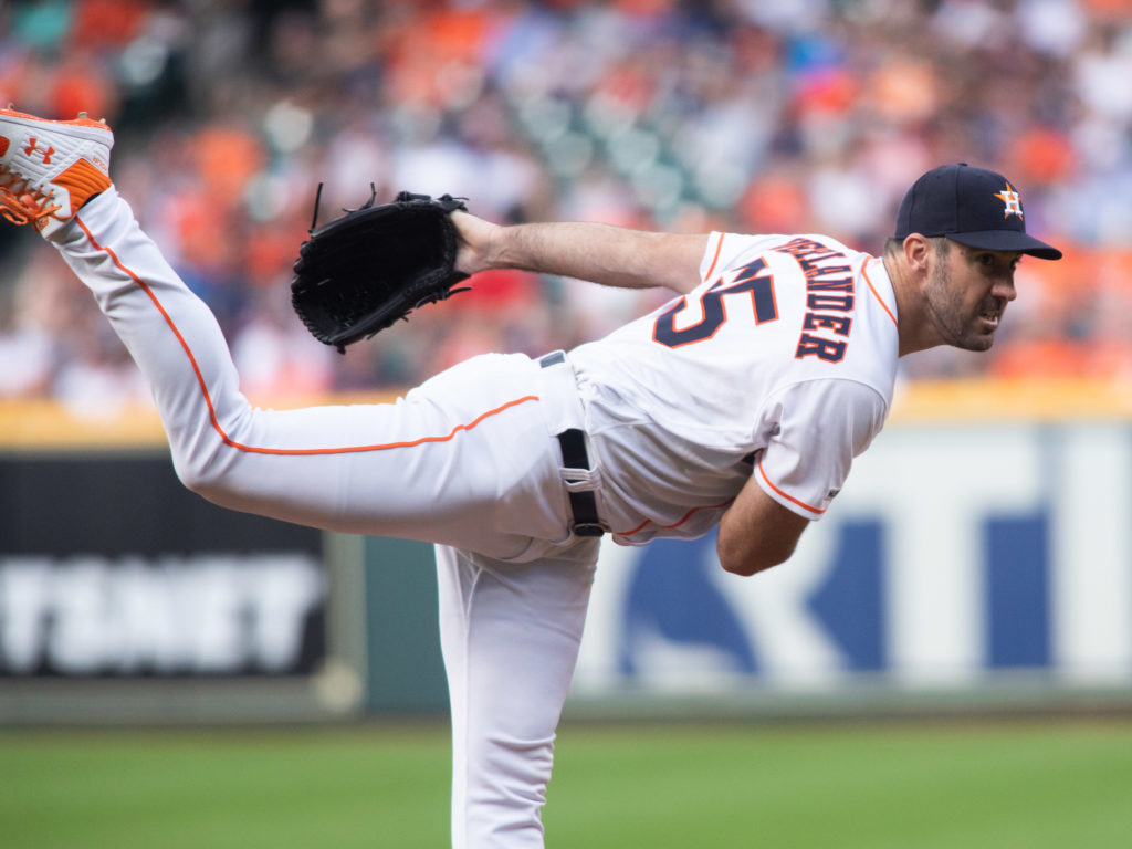 Astros ace Justin Verlander could have easily won the Cy Young last year. (Photo by F. Carter Smith)