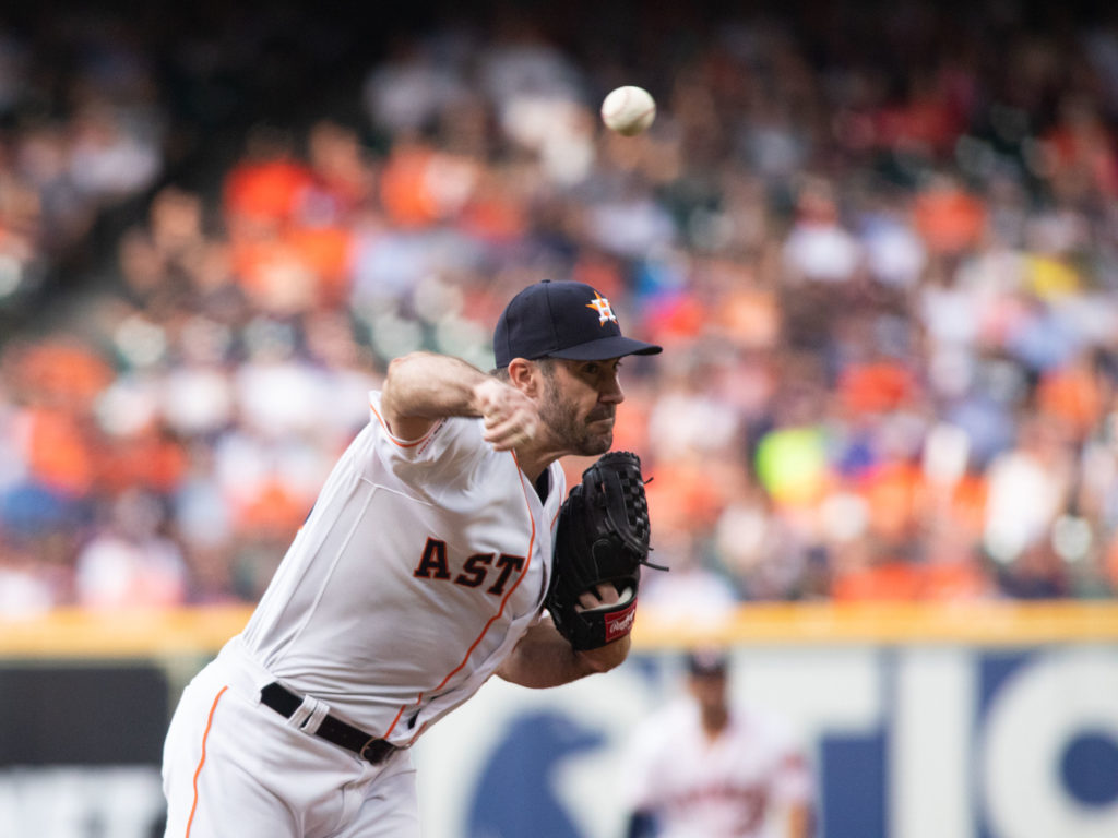 New dad Justin Verlander is as competitive as ever for Houston Astros. (Photo by F. Carter Smith)
