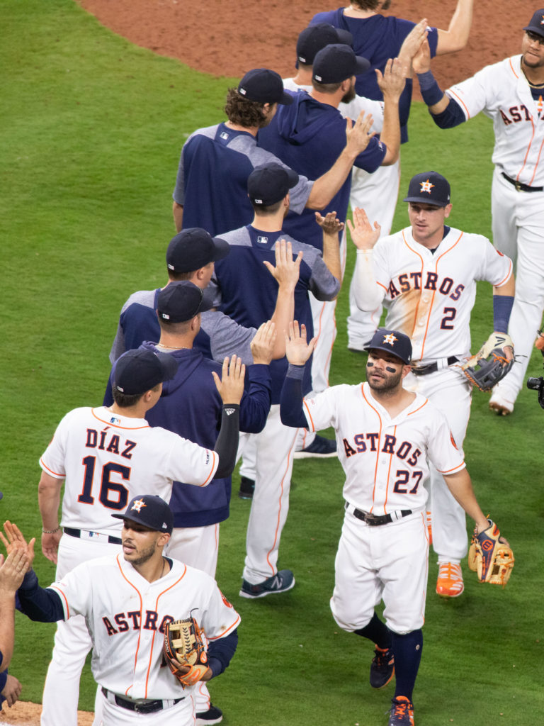 The Houston Astros have won four straight since that 2-5 start. (Photo by F. Carter Smith)