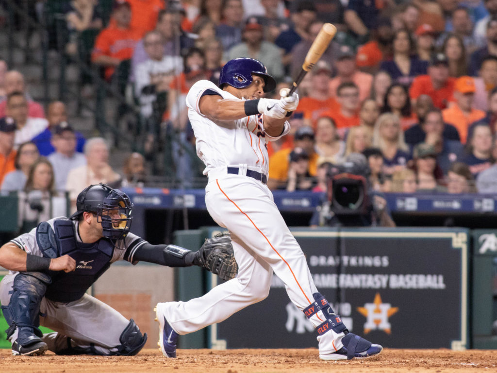 Michael Brantley has one of the smoothest swings in all of baseball. (Photo by F. Carter Smith)  