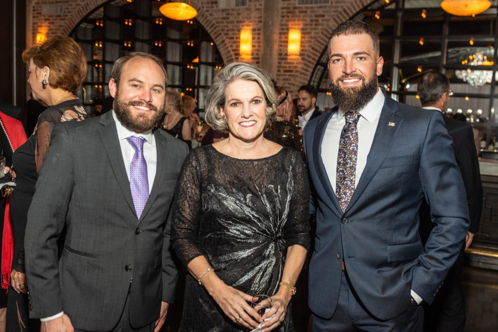 Justin Carter, Twila Carter, Travis Carter at the Be An Angel gala.  (Photo by Fulton Davenport, PWL Studio)