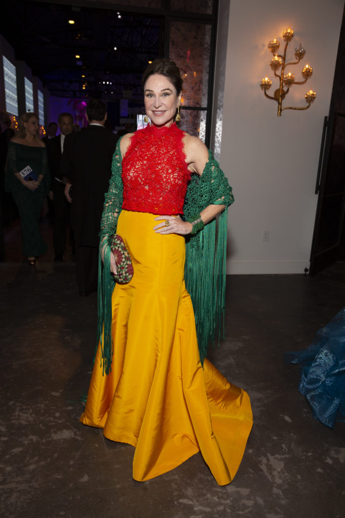 Becca Cason Thrash chose the colors of the Mexican flag for her ensemble, which included a $12.99 top from Zara. (Photo by Jenny Antill)