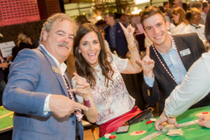 Cal & Hannah McNair, Charlie Hartland at the Houston Cattle Baron’s Ball at the George Ranch. (Photo by Mike Charlton)
