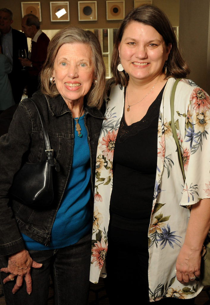 Carol Hebert, Betsy Humphrey at the Contemporary@MFAH reception at the Lancaster Hotel  (Photo by Dave Rossman)