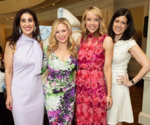 Carolyn Mohsenzadeh, Jennifer Gravenor, Leah Rausch, Rebecca Gentry at the Salvation Army Reflections on Style luncheon at River Oaks Country Club. (Photo by Jenny Antill)