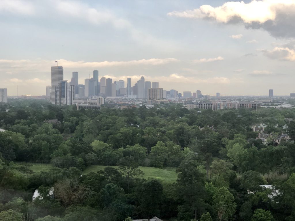 The penthouse view of downtown as seen by guests attending the KNOWAutism dinner. (Photo by Dave Rossman)