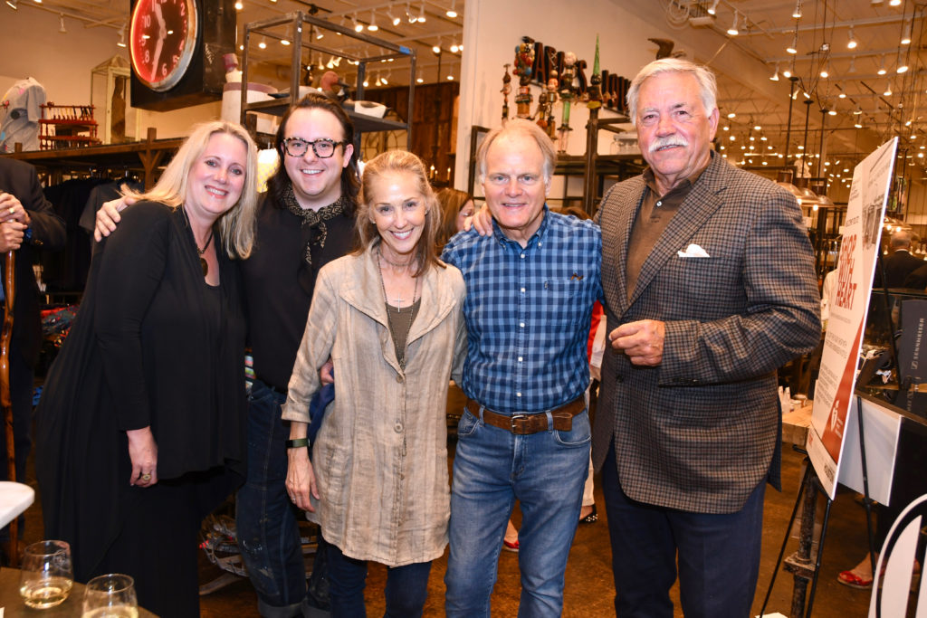 Cindy Morris, Colby Goetschius, Pam Kuhl-Linscomb, Dan Linscomb, Bill Winsor at the American Heart Association Shop with Heart Card launch. (Photo by Alejandro Montoya)