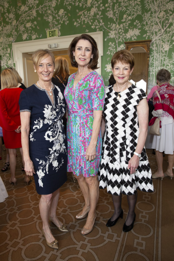 Connie Wallace, Mary Maxie, Debby Leighton at the Salvation Army Reflections on Style luncheon at River Oaks Country Club. (Photo by Jenny Antill)