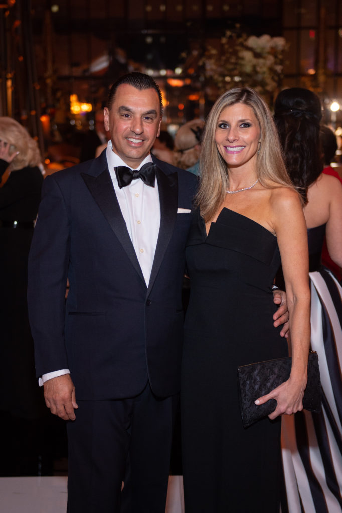 Dr. Devinder & Gina Bhatia at the Society for the Performing Arts Black & White Ball at Wortham Theater Center. (Photo by Wilson Parish)
