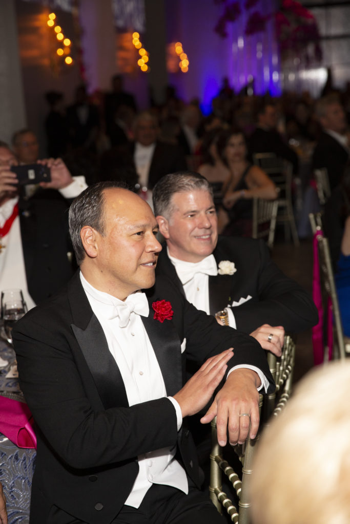 Efrain Corzo, Andrew Bowen at the Houston Grand Opera Ball. (Photo by Jenny Antill)