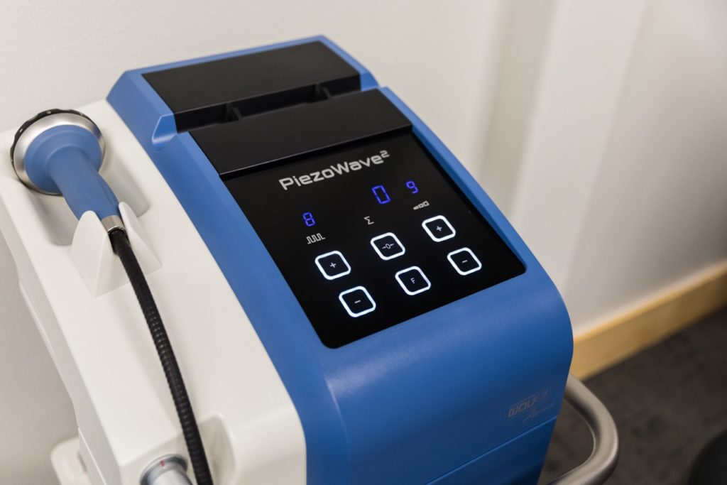 The Myoacoustic compression therapy is great for recovery and relieving pain. (Photo by Pendleton Photography)