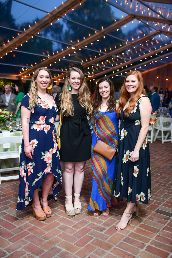 Kayla Lynch, Caroline Johnson, Samantha Dignazio, Stephanie Wilkinson at the Trees for Houston Root Ball is packed.  (Photo by Daniel Ortiz)   