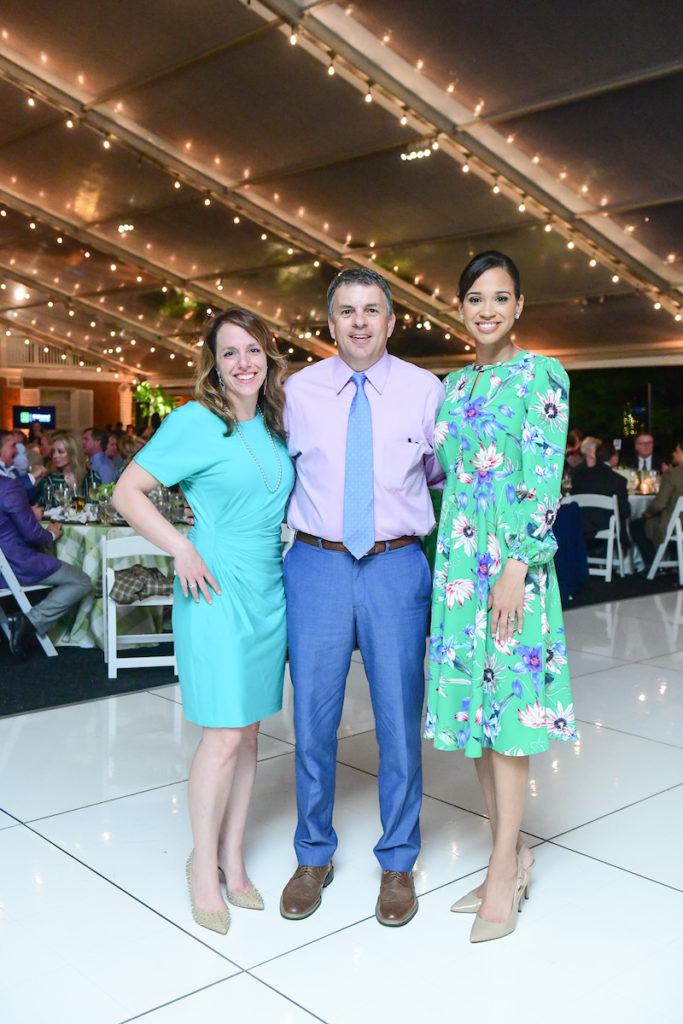 Laura Mayer, Barry Ward, Mia Gradney at the Trees for Houston Root Ball. (Photo by Daniel Ortiz)