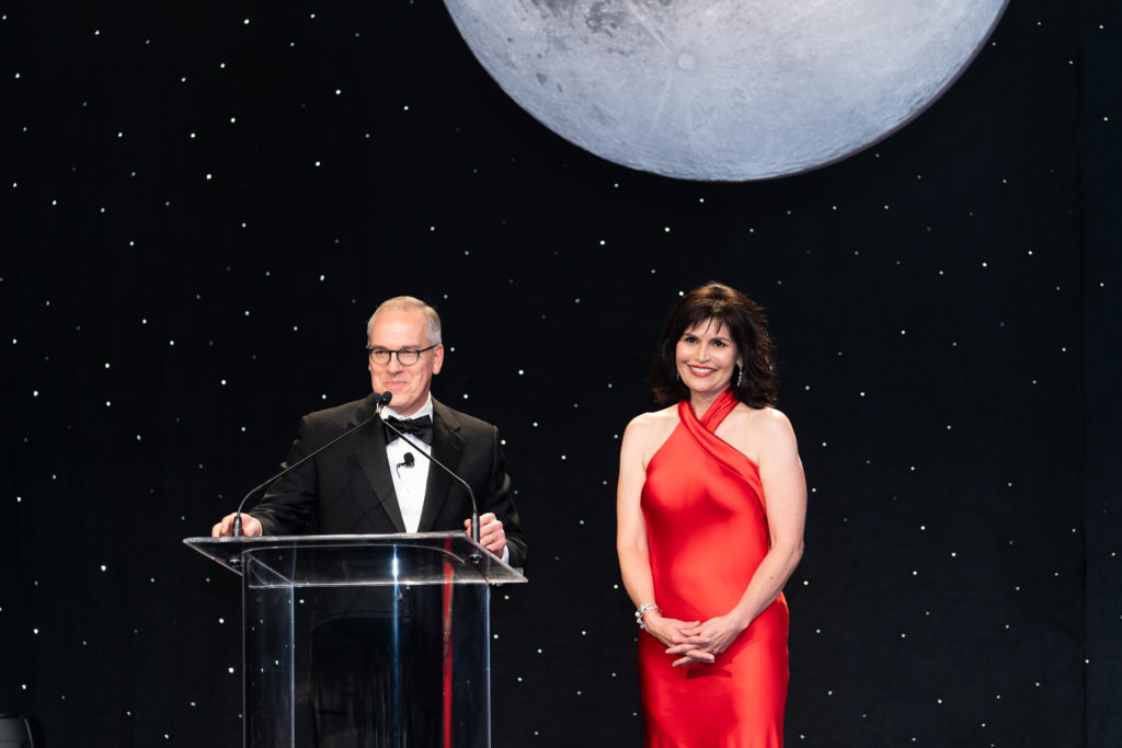 Gala chairs Robert Sergesketter and Denise Castillo-Rhodes at the University of Houston Law Center gala. (Photo by Jared Jarvis, Jared Jarvis Photography)