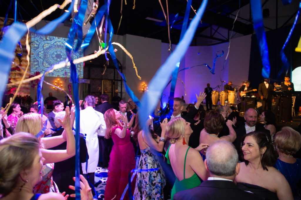 A burst of confetti streamers added to the festivities at the Houston Grand Opera Ball. (Photo by Wilson Parish)