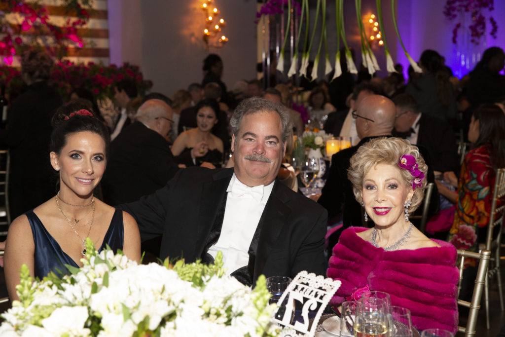 Hannah & Cal McNair, Margaret Alkek Williams at the Houston Grand Opera Ball. (Photo by Jenny Antill)