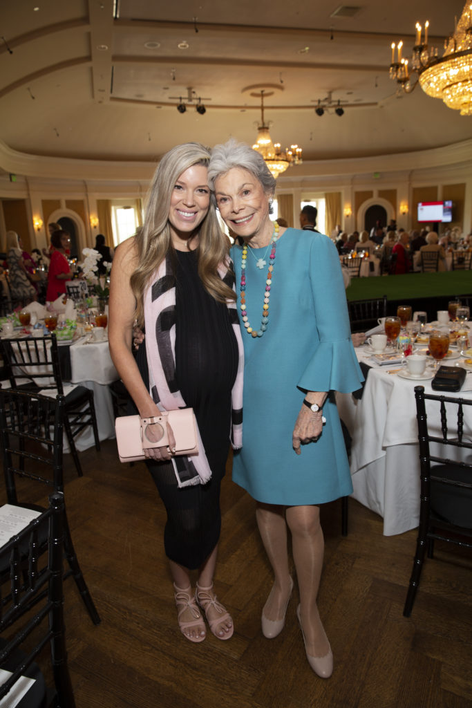 Holly Alvis, Janice McNair at the Salvation Army Reflections on Style luncheon at River Oaks Country Club. (Photo by Jenny Antill)