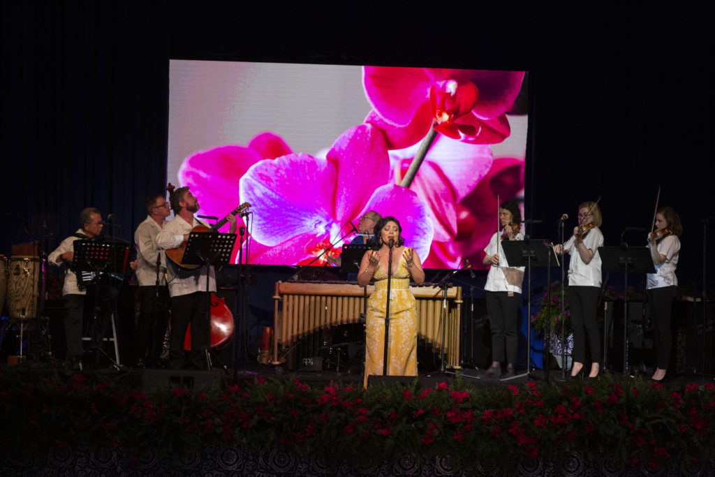 Ailyn Perez performs a stirring rendition of  'Besame Mucho' at the Houston Grand Opera Ball. (Photo by Jenny Antill.)