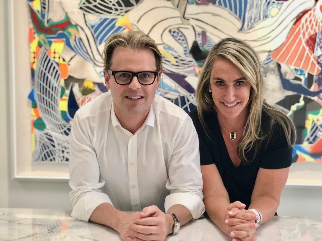 Designer Adam Lippes and investor Courtney Sarofim talk fashion at the Sarofim family offices in River Oaks.