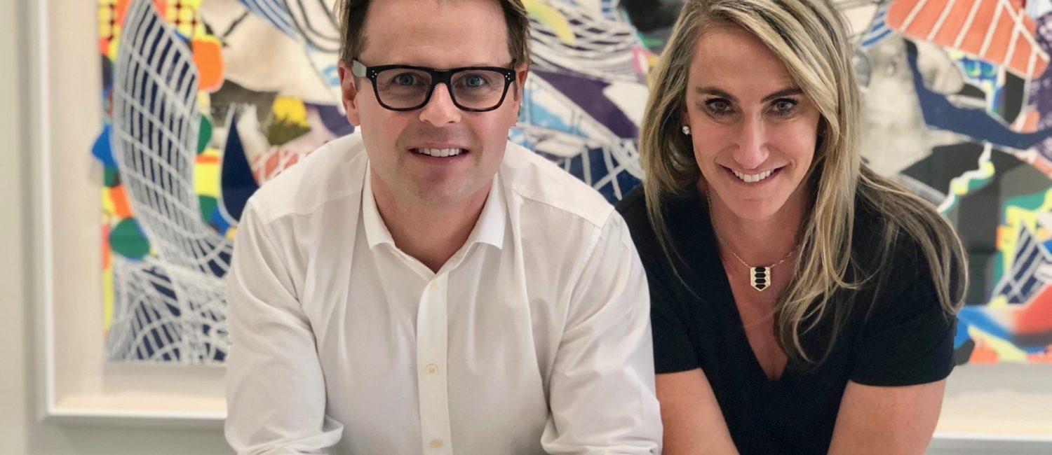 Designer Adam Lippes and investor Courtney Sarofim talk fashion at the Sarofim family offices in River Oaks.