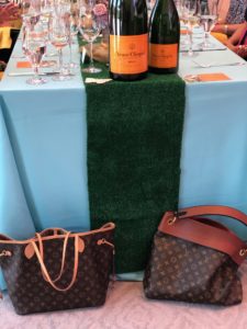 Louis Vuitton and Veuve Clicquot, two luxe French brands noted during lunch at Balthazar Cellars. (Photo by Shelby Hodge)