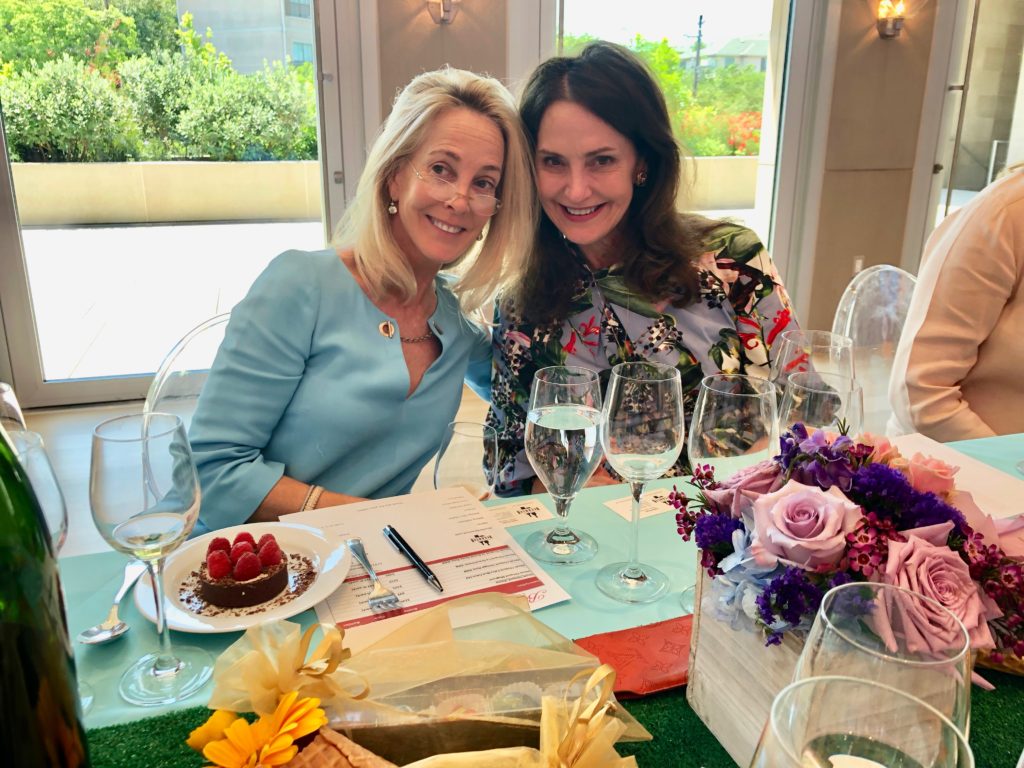 Eliza Stedman, Laurie Morian during the Veuve Clicquot luncheon at Balthazar Cellars. (Photo by Shelby Hodge)