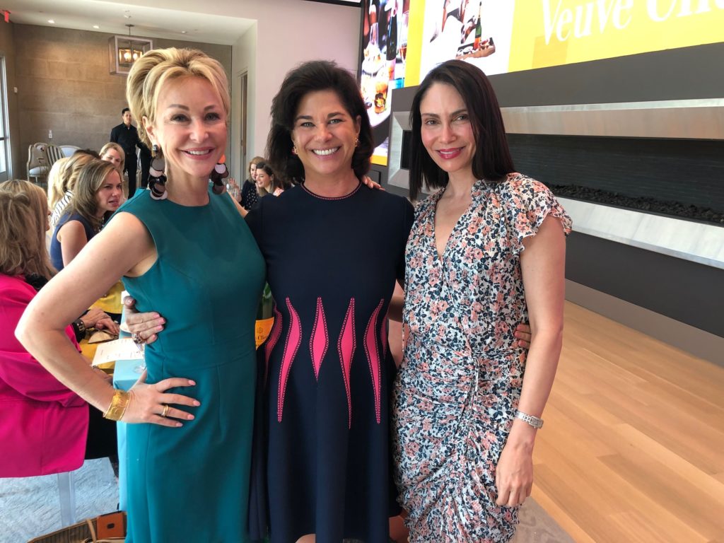 Tina Pyne from Louisiana, hostess Windi Grimes, Dr. Jenny Segal during the Veuve Clicquot luncheon at Balthazar Cellars. (Photo by Shelby Hodge)