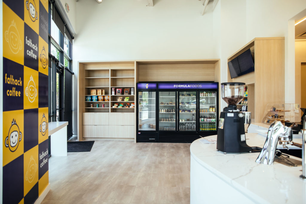 Fathack coffee at Formula Wellness offers grab and go meals, as well bone broth. (Photo by Kathy Tran)