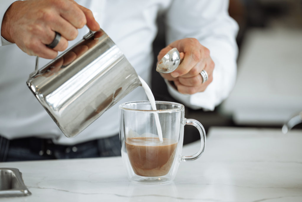 Fathack lattes are made with organic coffee beans and sugar free milk. (Photo by Kathy Tran)