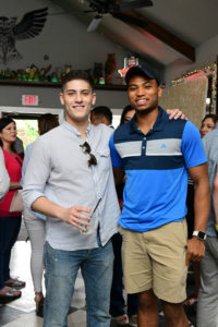 Jacob Andrew, Michael Dial at Dress for Success Houston Women of Wardrobe Spring Fling. (Photo by Daniel Ortiz)