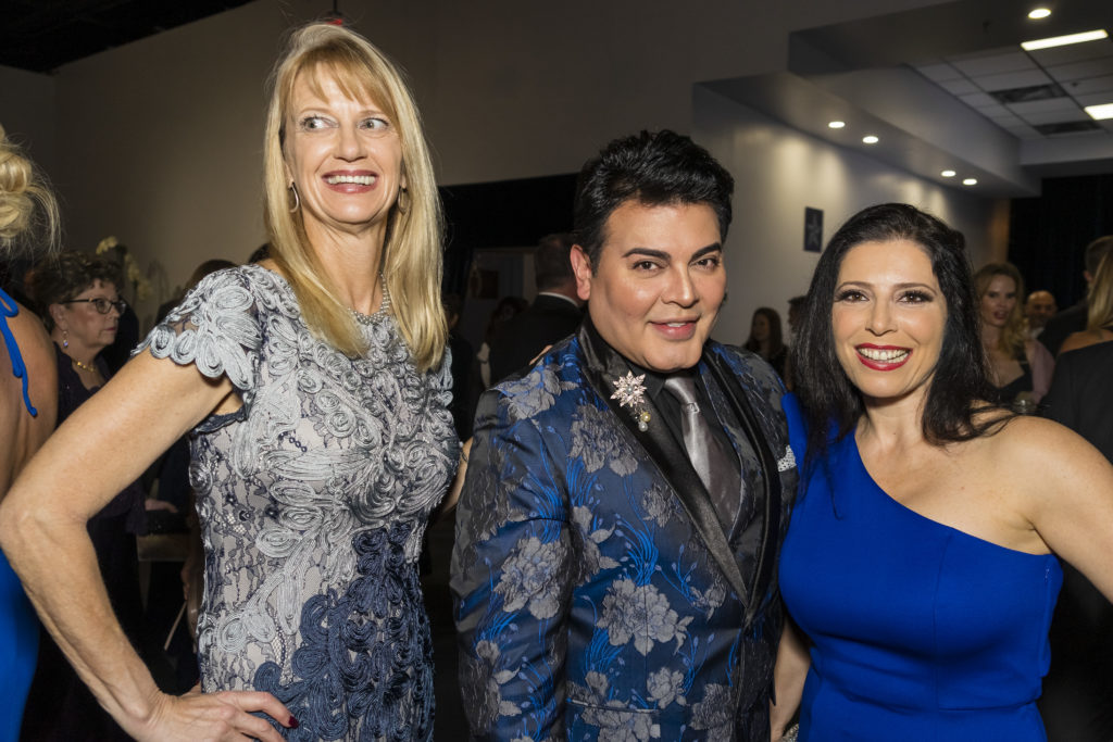 Jaimie Meyer, Edward Sanchez, Libi Lebel at the Joe Niekro Foundation Knuckle Ball. (Photo by Nikki Rosenberg)