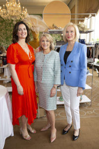 Joy Wuertz, Rhonda Jones, Louise Chehlaoui at the Salvation Army Reflections on Style luncheon at River Oaks Country Club. (Photo by Jenny Antill)