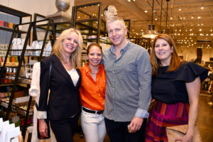 Julie Jameson, Julie Sacco, Gordon Rentzsch, Christina Sacco at the American Heart Association Shop with Heart launch. (Photo by Alejandro Montoya)