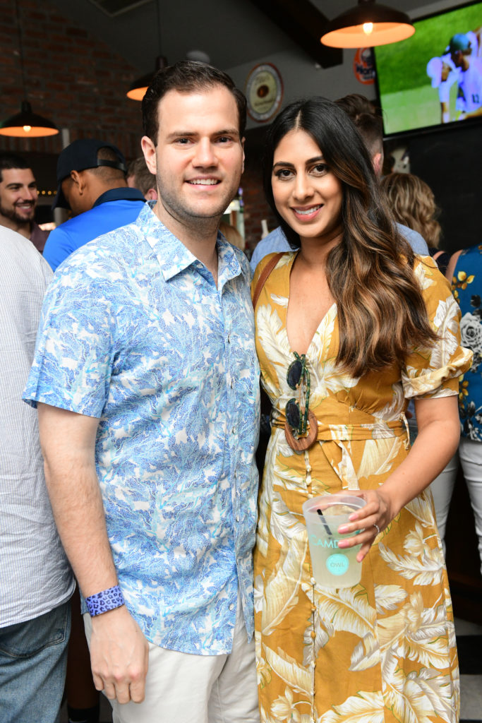 Justin Ely, Dipali Patel at Dress for Success Houston Women of Wardrobe Spring Fling. (Photo by Daniel Ortiz)